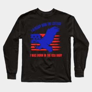 I was born in the USA baby Long Sleeve T-Shirt